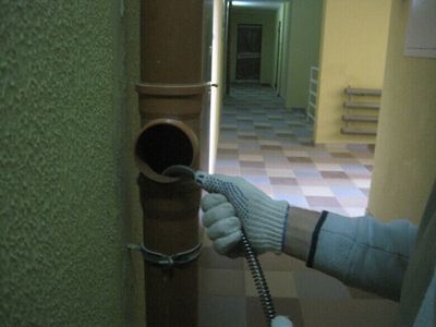 Прочистка фановых труб
