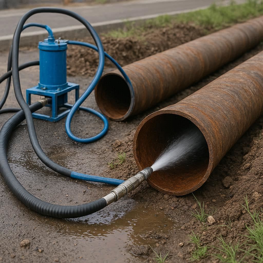 Гидродинамическая прочистка водопроводных труб в Белоозёрском