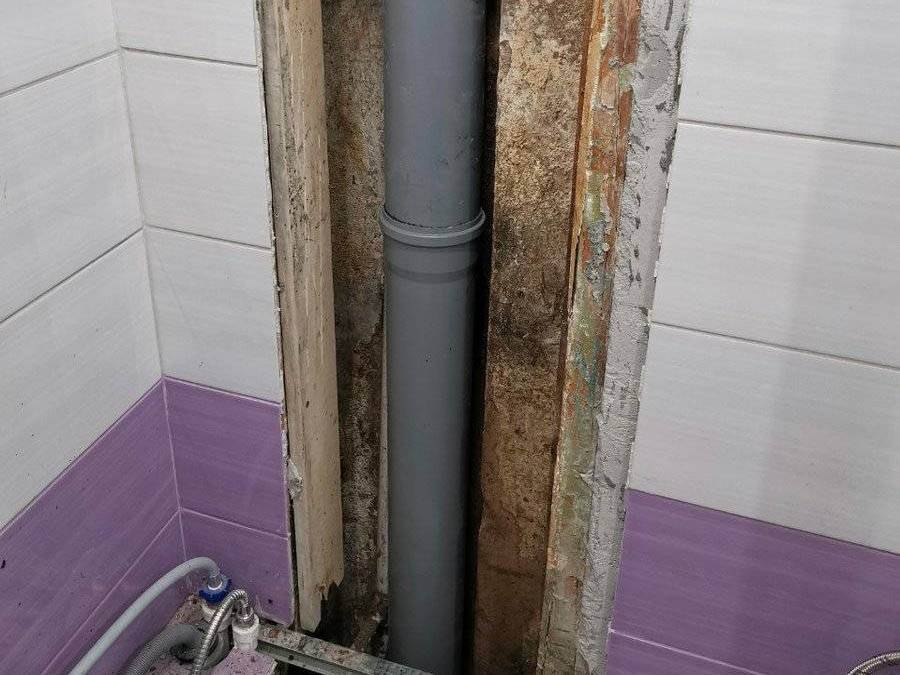 Замена канализационных труб и стояков в квартире